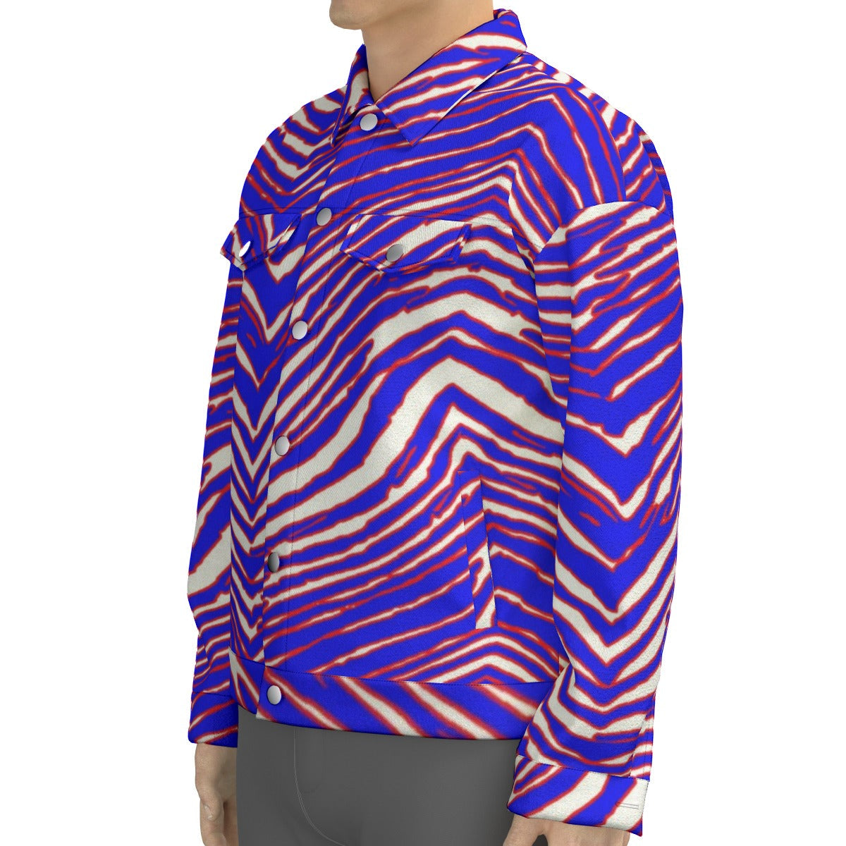 Buffalo Bills Zubaz Unisex Lapel Jacket | 245GSM Cotton