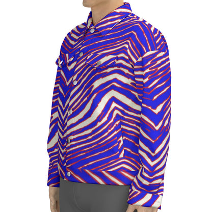 Buffalo Bills Zubaz Unisex Lapel Jacket | 245GSM Cotton