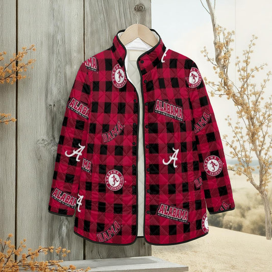 Alabama - Crimson Tide Women's Quilted Jacket with Side Slits