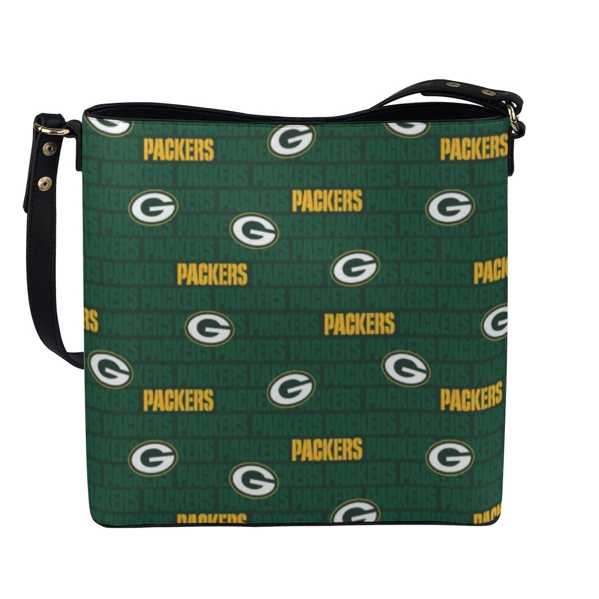 Green Bay Football Game Day Minimalist Square Crossbody Bucket Bag
