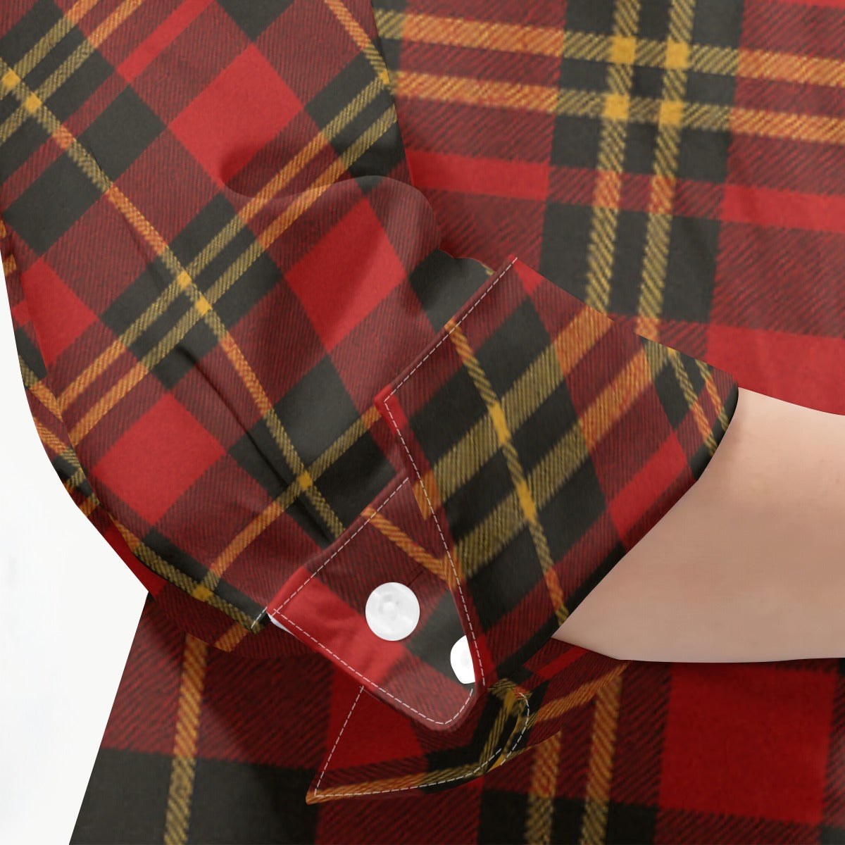 Maryland Tartan Plaid Terrapins Women's 3/4 Sleeve Shirt