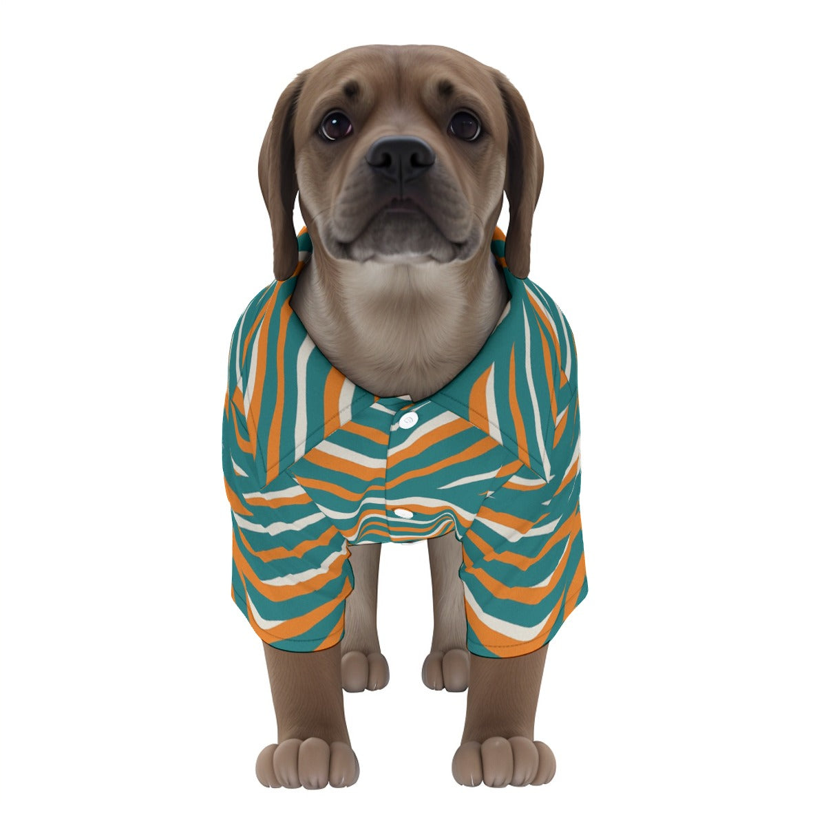 Miami Football Game Day All-Over Print Pet‘s Hawaiian Shirt