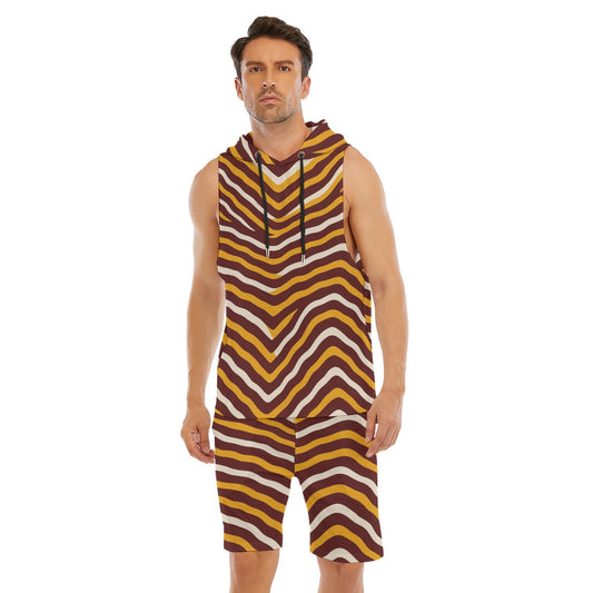 Washington Commanders Men's Sleeveless Vest And Shorts Set