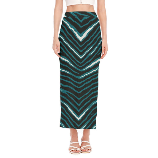 Philadelphia Football Game Day All-Over Print Women's Side Slit Skirt