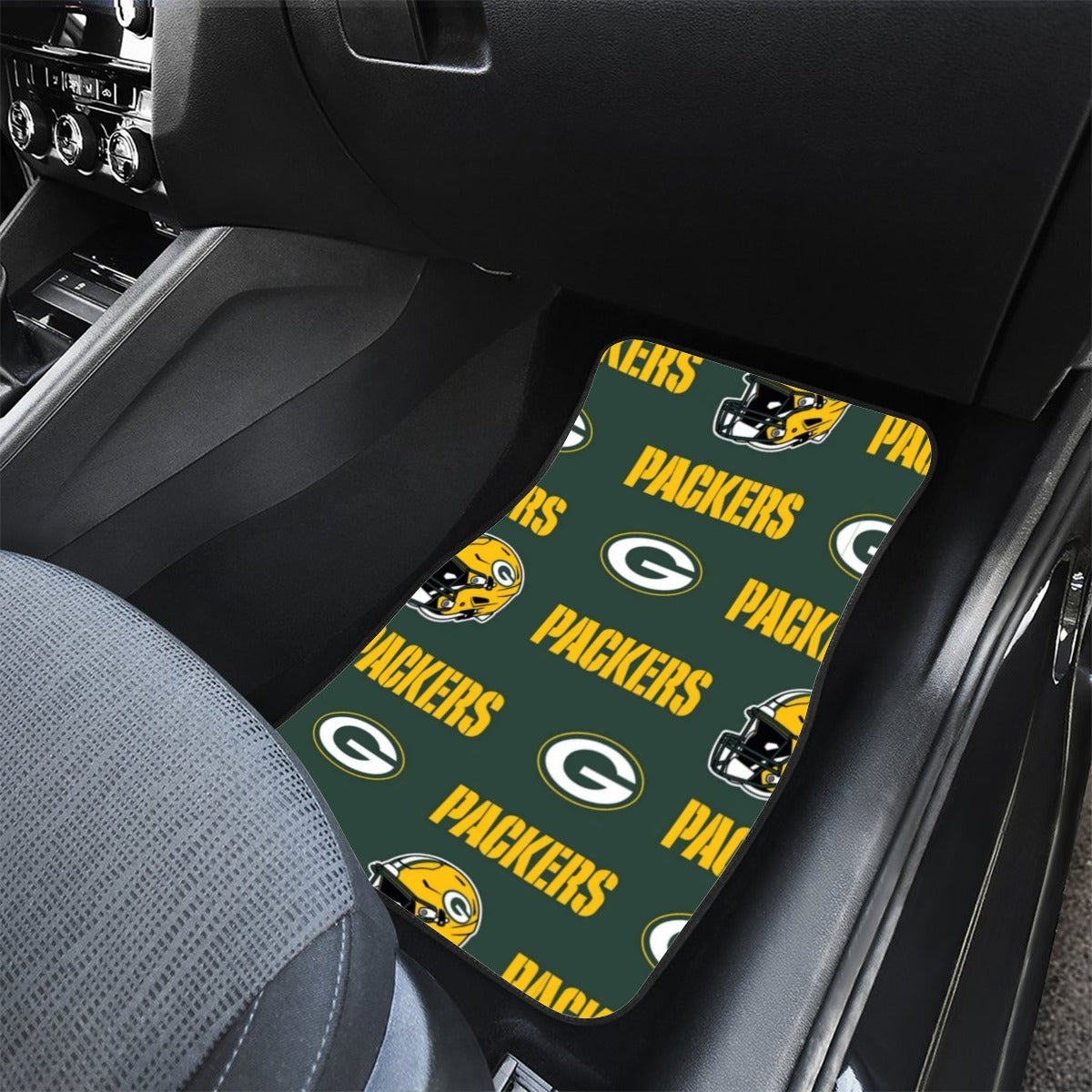 Green Bay Football Game Day Front row car mats (2pcs)