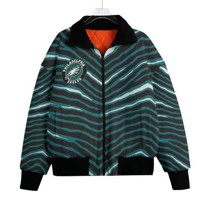 Philadelphia Football Game Day All-Over Print Unisex Knitted Fleece Lapel Outwear