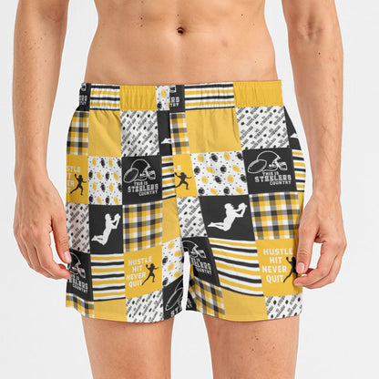 All-Over Print Men's Short Boxer Briefs|115GSM Cotton poplin