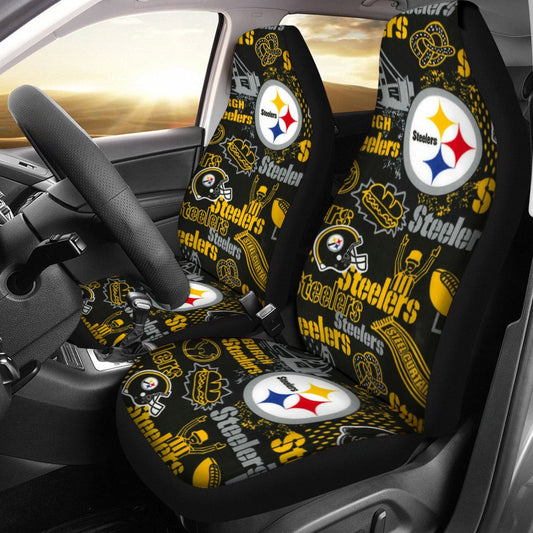 Pittsburgh Steelers Universal Car Seat Cover With Thickened Back