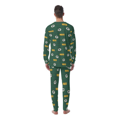 Green Bay Football Game Day All-Over Print Men's Pajamas
