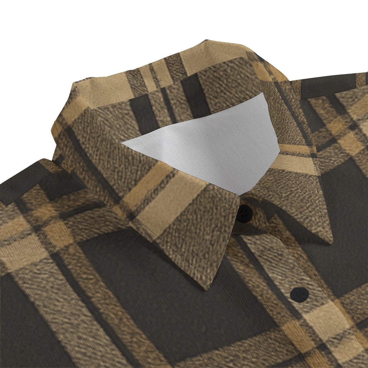 Colorado Tartan Plaid Women's Chiffon Shirt With Elbow Sleeve