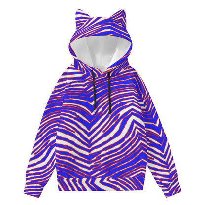 Buffalo Bills Zubaz Women’s Hoodie With Decorative Ears