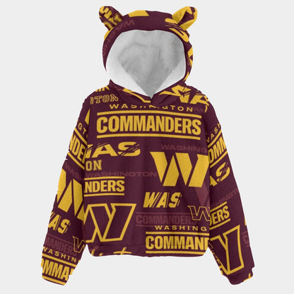 Washington Commanders Kid’s Borg Fleece Sweatshirt With Ear