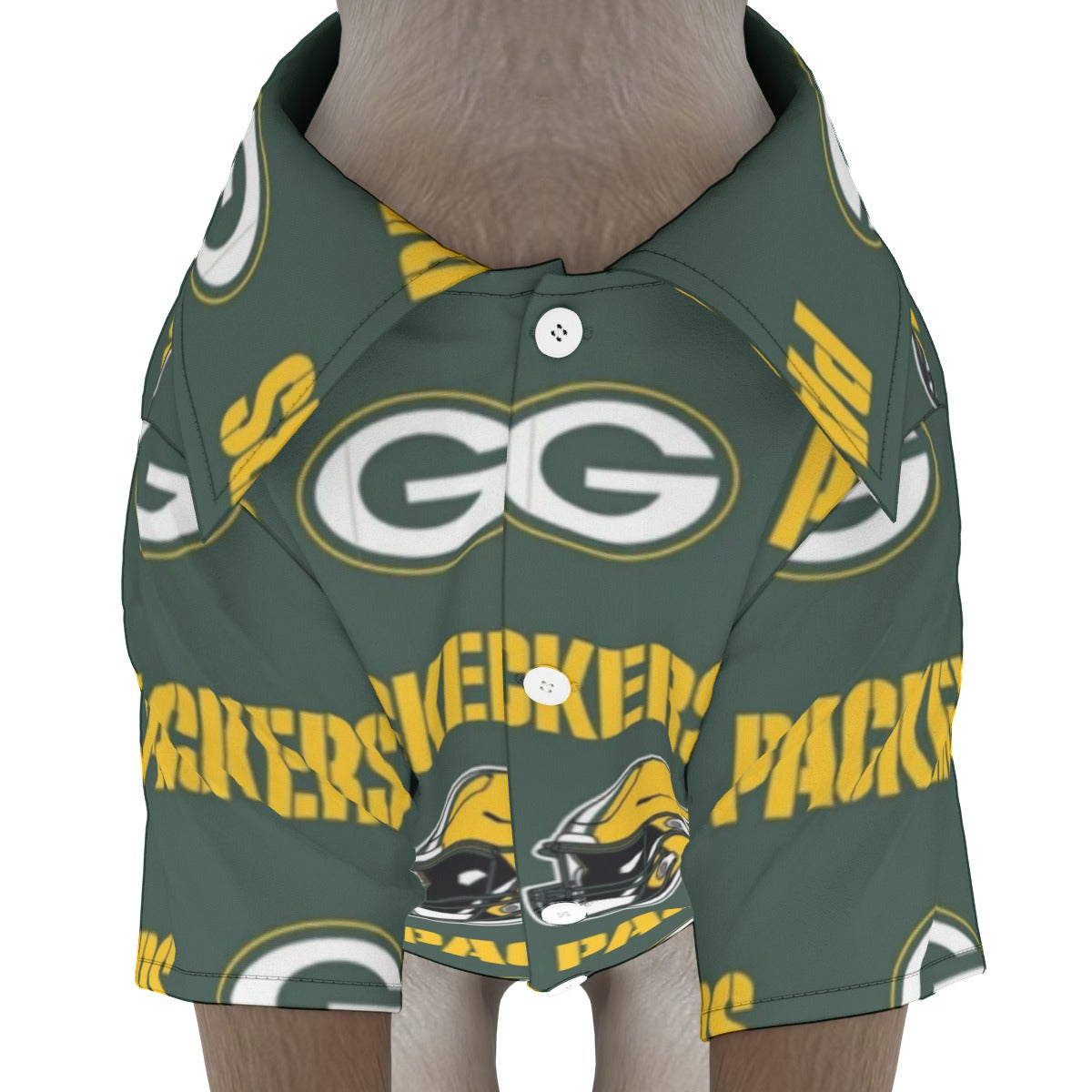 Green Bay Football Game Day All-Over Print Pet‘s Hawaiian Shirt
