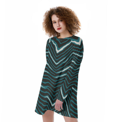 Philadelphia Football Game Day All-Over Print Women's Raglan Sleeve Dress