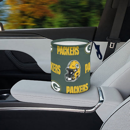 Green Bay Football Game Day Minimalist Fabric Car Trash Can