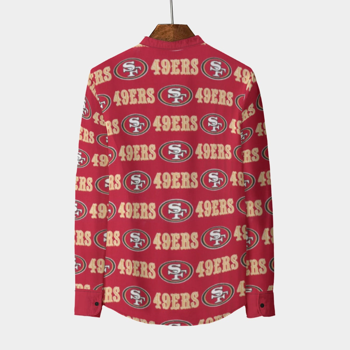Urban Legend San Francisco 49ers Stand Collar Shirt With Long Sleeve | 110GSM Imitation Flax