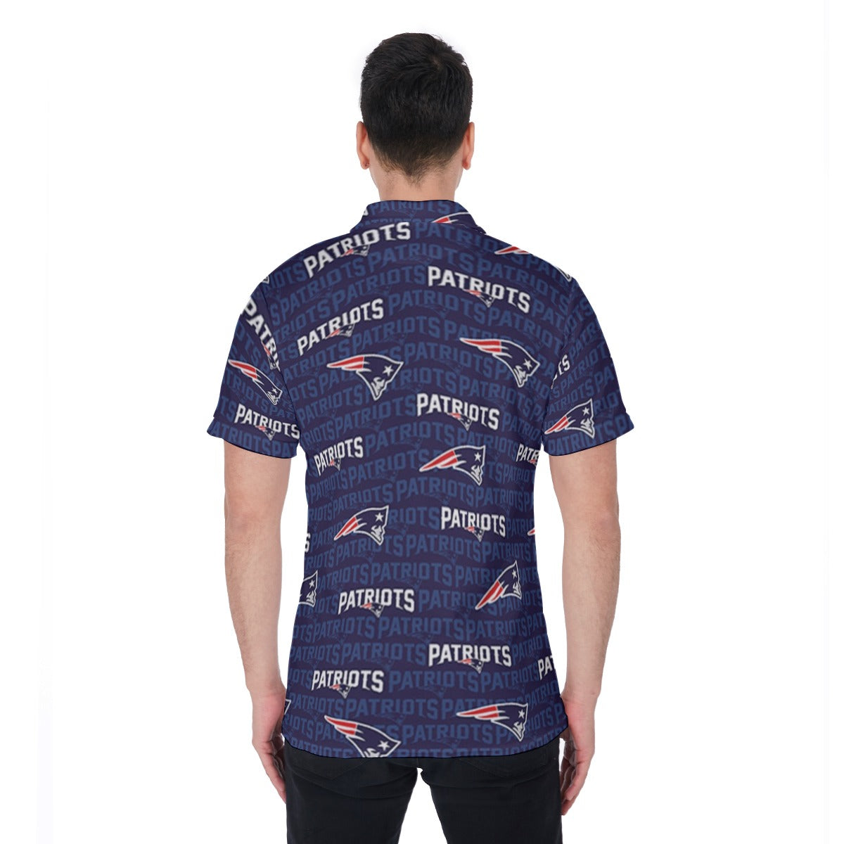 New England Football Game Day All-Over Print Men's Polo Shirt
