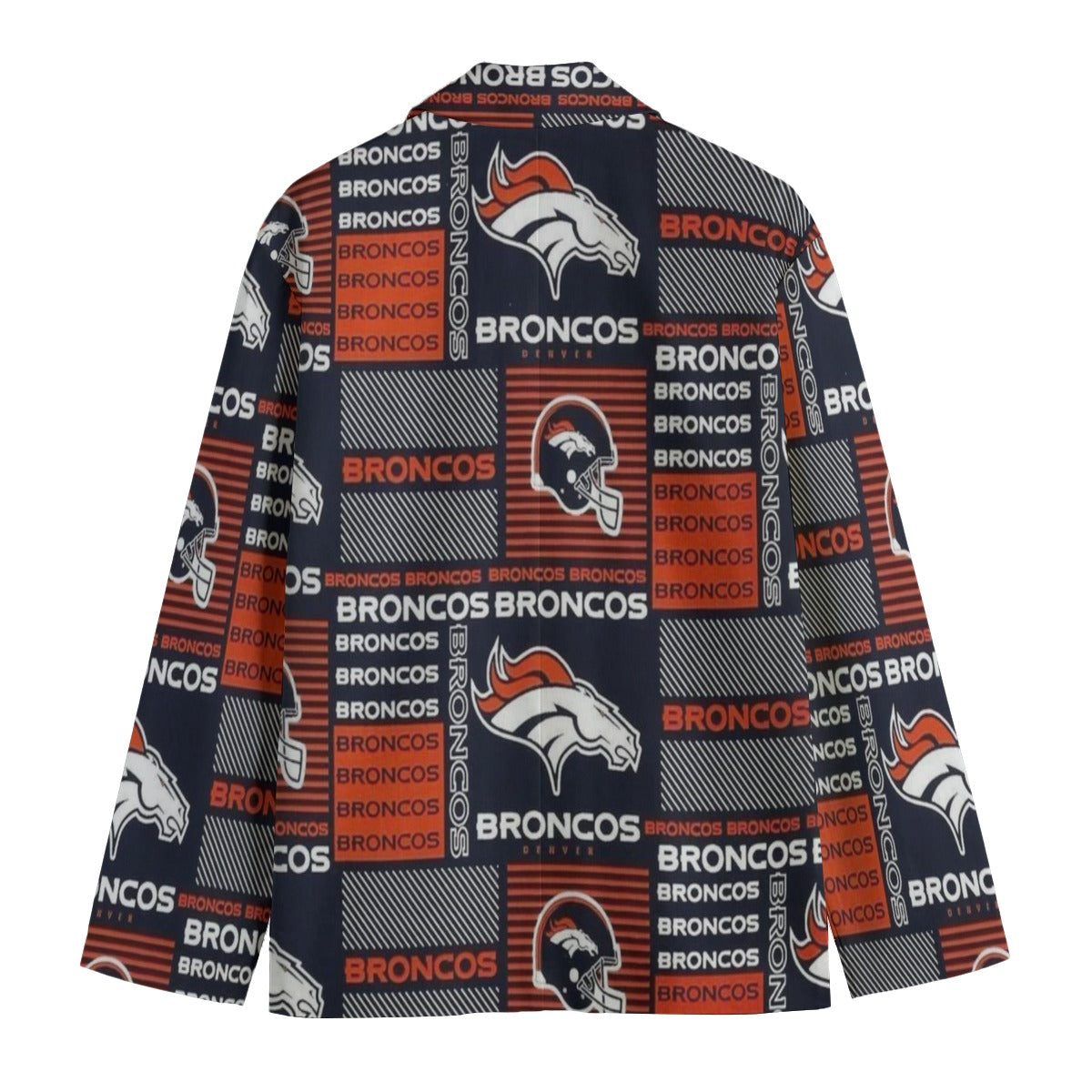 Denver Broncos suit Flat Lapel Collar Blazer