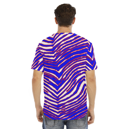 Buffalo Bills Zubaz Men's Short Sleeve Rounded Hem T-shirt