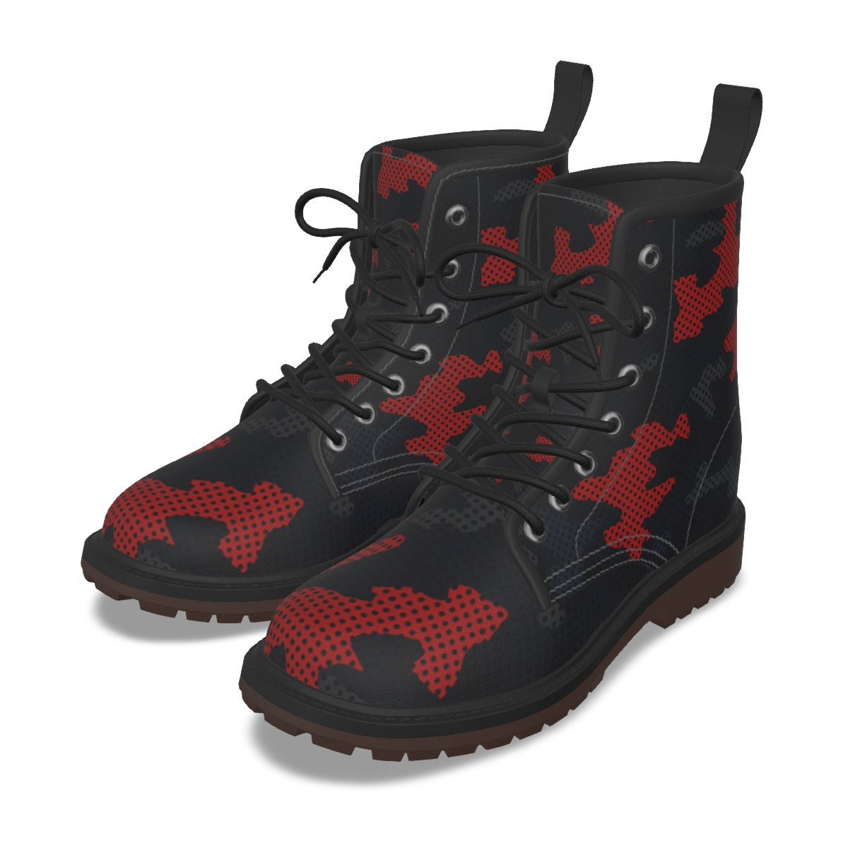 Urban Legend Connecticut Navy and Gray Camo Martin Short Boots