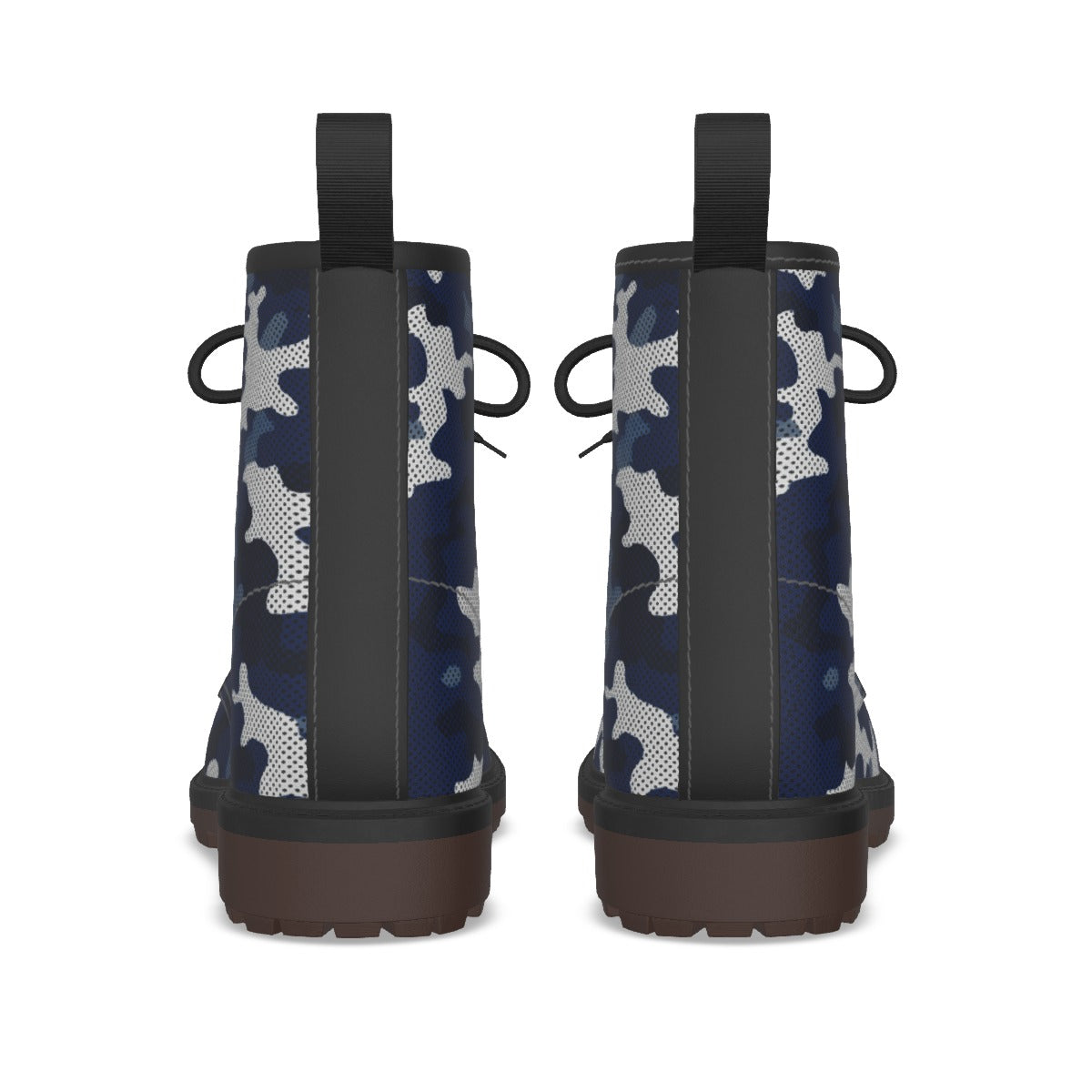 Urban Legend Penn State Navy and White Camo Martin Short Boots – Nittany Lions-Inspired Streetwear f