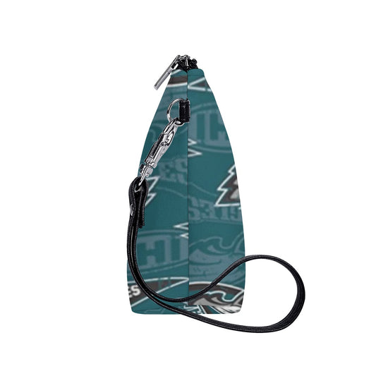 Philadelphia Football Game Day Cosmetic Bag With Black Handle