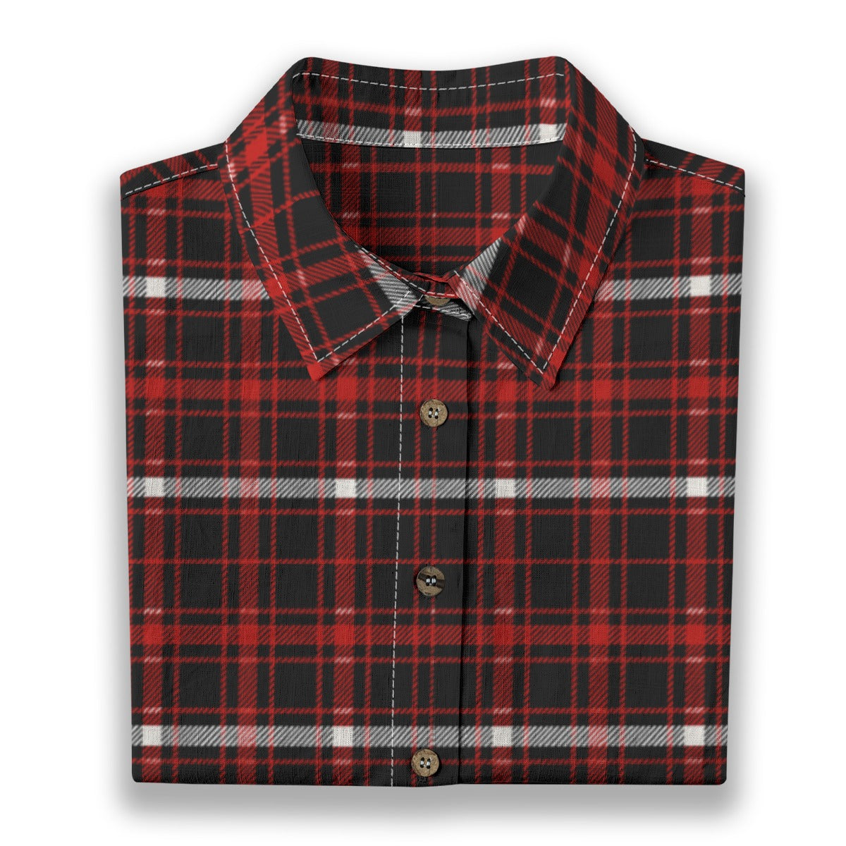 Nebraska Tartan Plaid Cornhuskers Women's Shirt | 125GSM Cotton