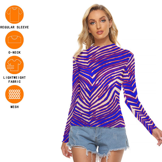 Buffalo Bills Zubaz Women's Mesh T-shirt