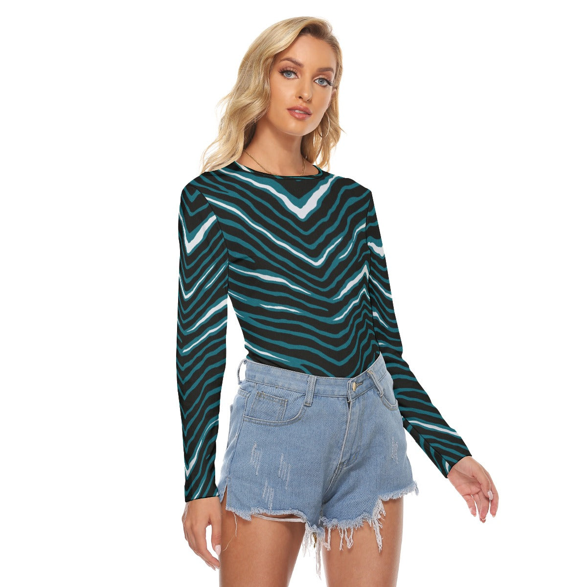 Philadelphia Football Game Day All Over Print Women's Stretchable long Sleeve Top