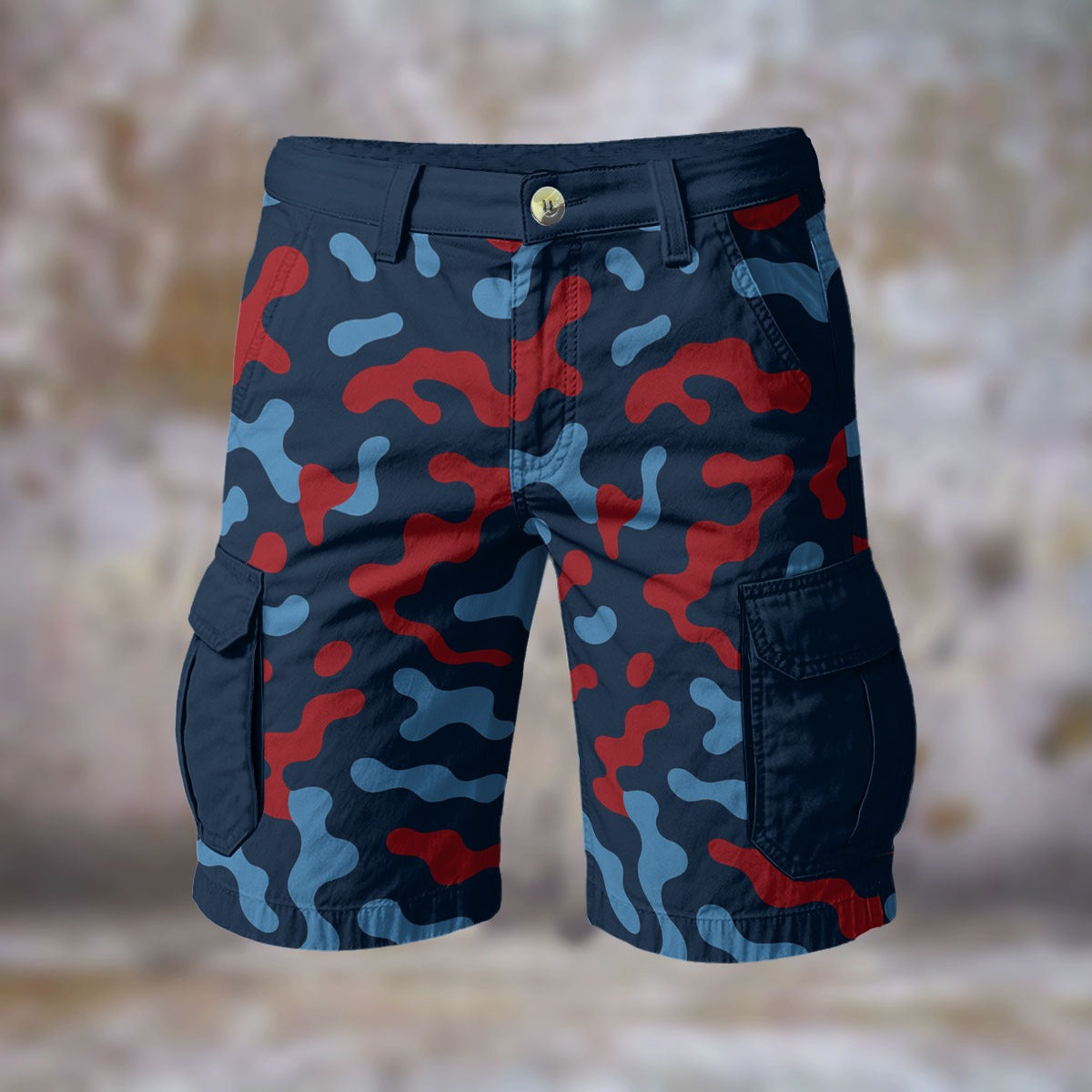 Urban Legend Tennessee Titans Navy Light Blue Red Camo Cargo Shorts