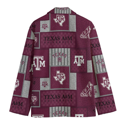 Texas A&M - Aggies Game Day Flat Lapel Collar Blazer