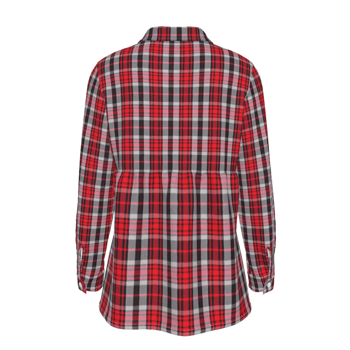 New Mexico Tartan Plaid Lobos Women's Elastic-Back Shirt