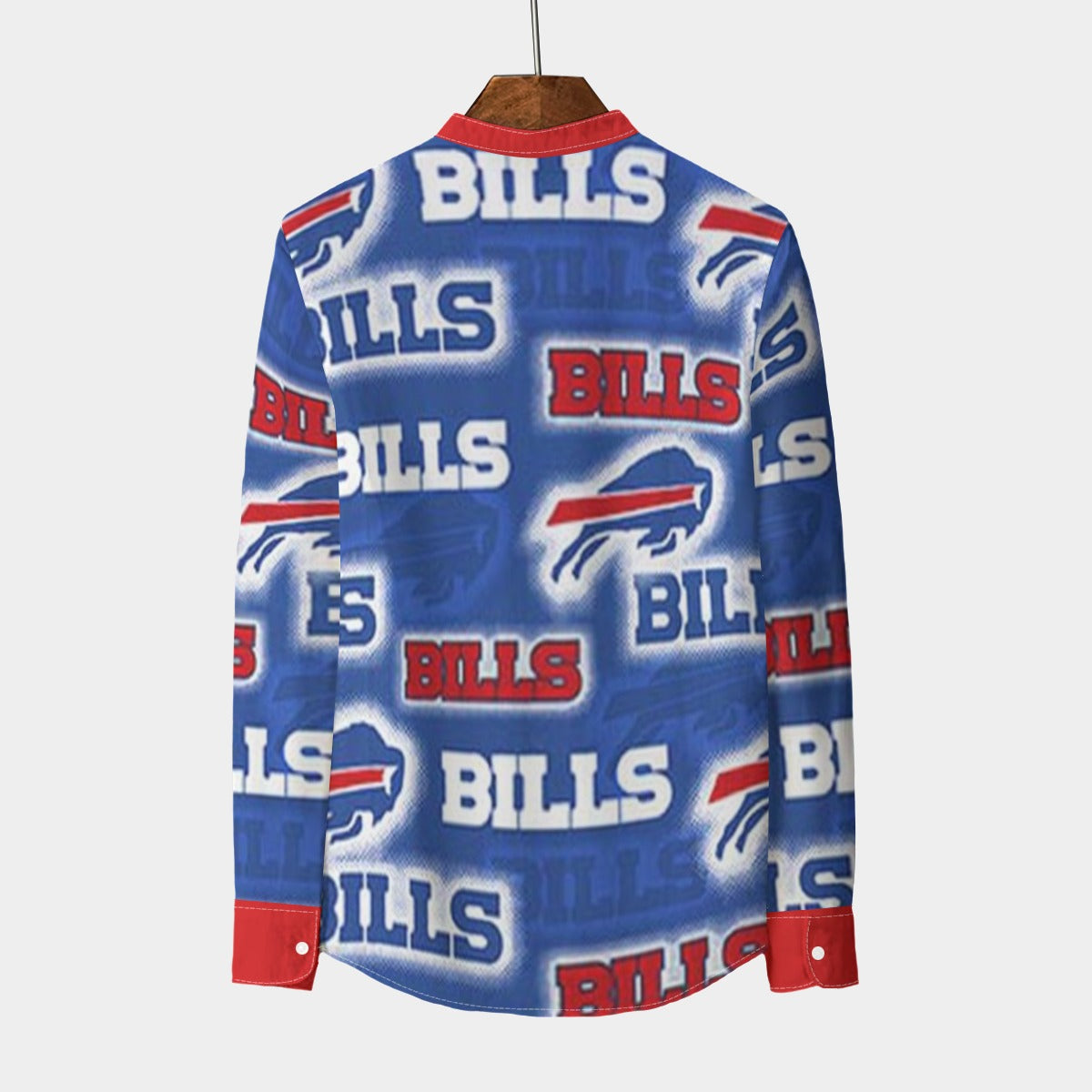 Urban Legend Buffalo Bills Stand Collar Shirt With Long Sleeve | 110GSM Imitation Flax