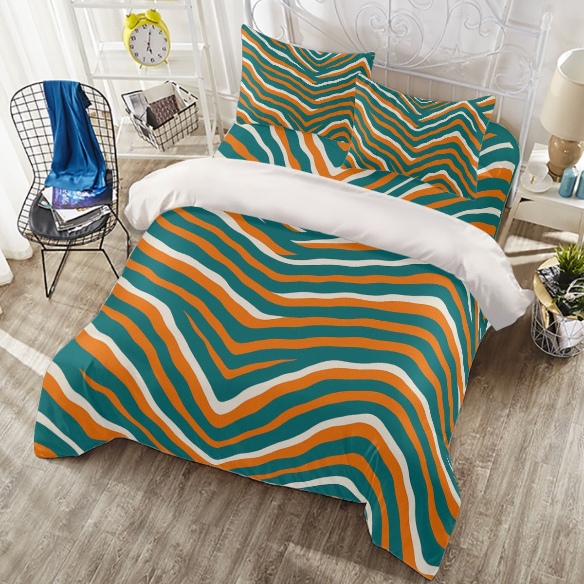 Miami Football Game Day Four-piece Duvet Cover Set | Widened