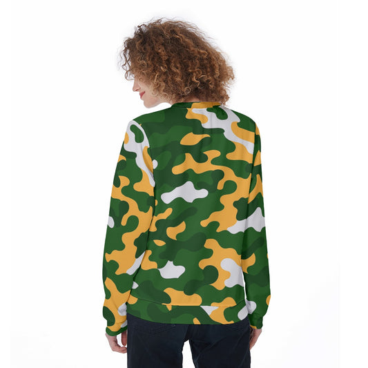 Green Bay Football Game Day All-Over Print Women's Loose Sweatshirt