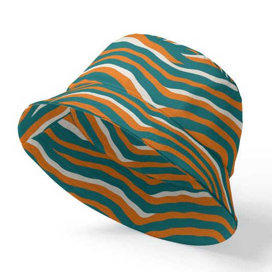 Urban Legend Miami Dolphins Zubaz – Double-Side Printing Bucket Hat