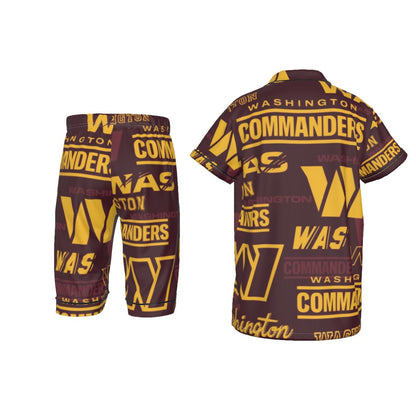 Washington Commanders Kid's Imitation Silk Short Pajamas