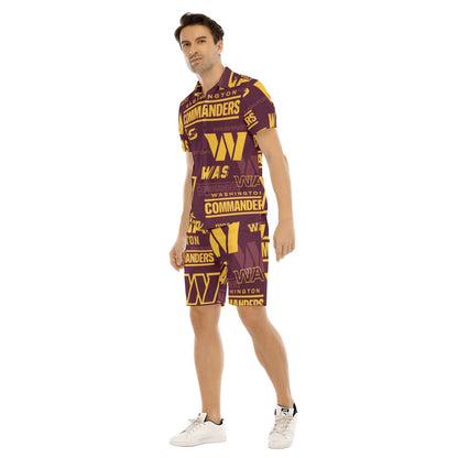 Washington Commanders Men's Short Sleeve Shirt Set