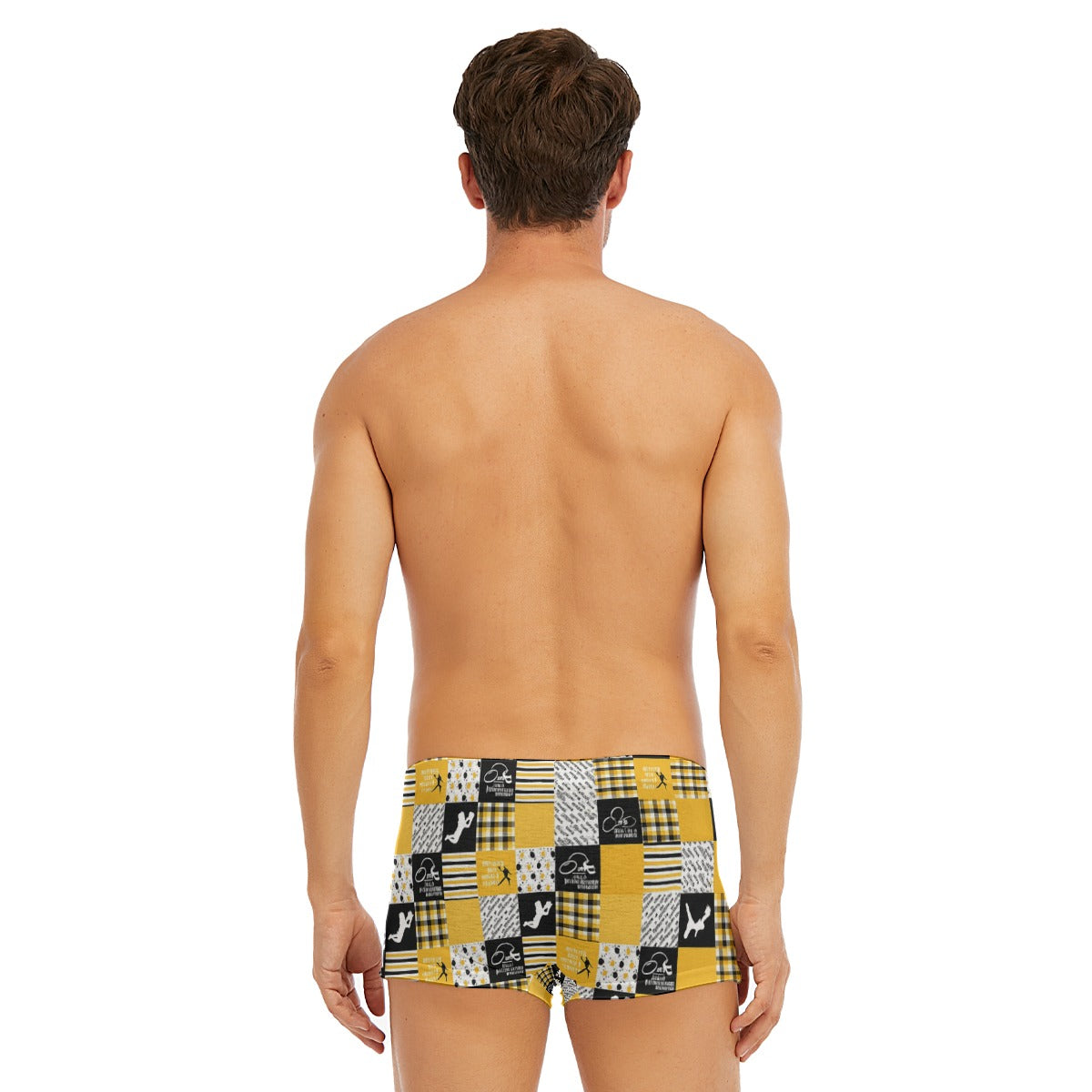 All-Over Print Men's Short Boxer Briefs