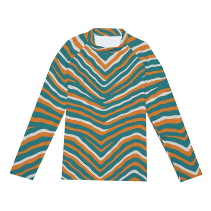 Miami Football Game Day All-Over Print Men's Long Sleeve Tight surf clothing
