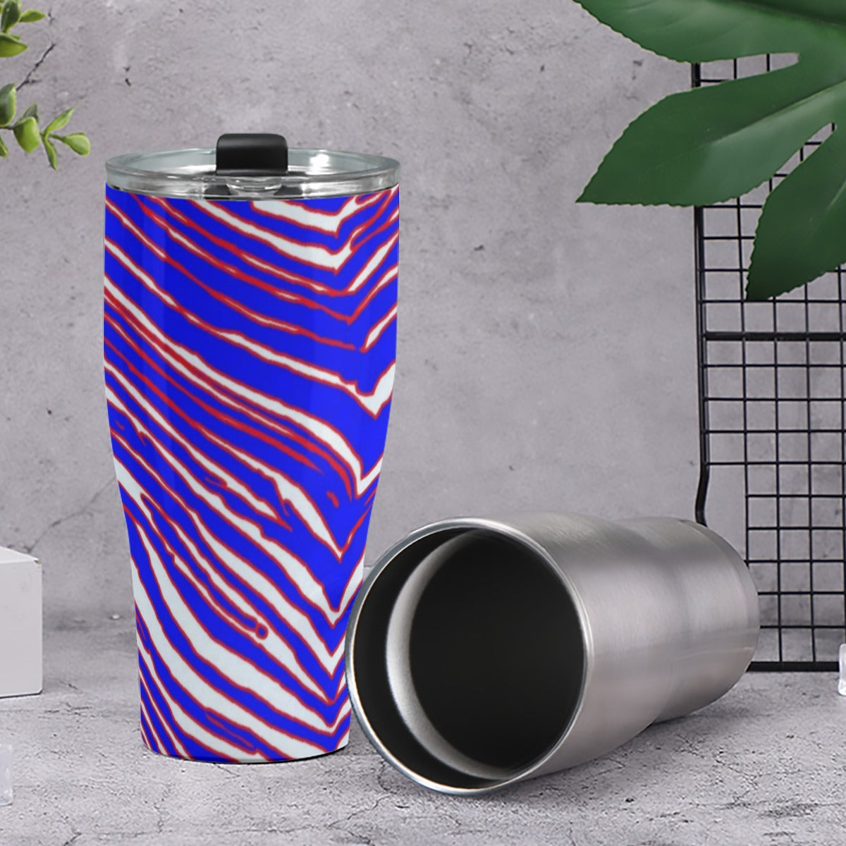 Buffalo Bills Zubaz Cone Tumbler 30oz