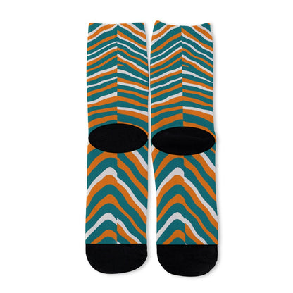 Miami Football Game Day All-Over Print Unisex Long Socks