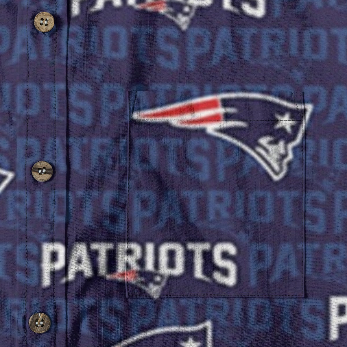 New England Football Game Day All-Over Print Men's Breathable Cotton Shirt|125GSM
