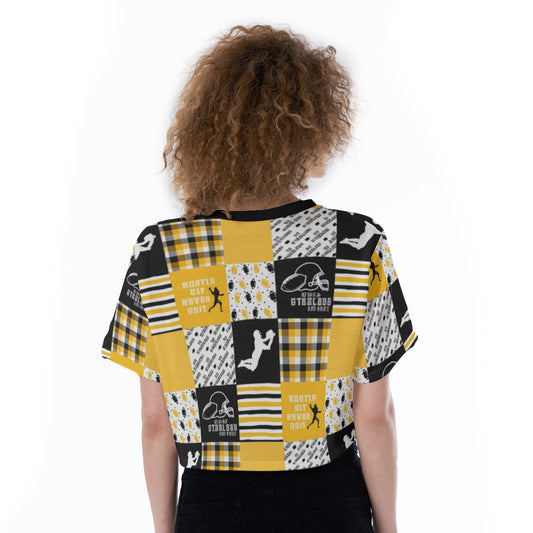 All-Over Print Cropped T-Shirt