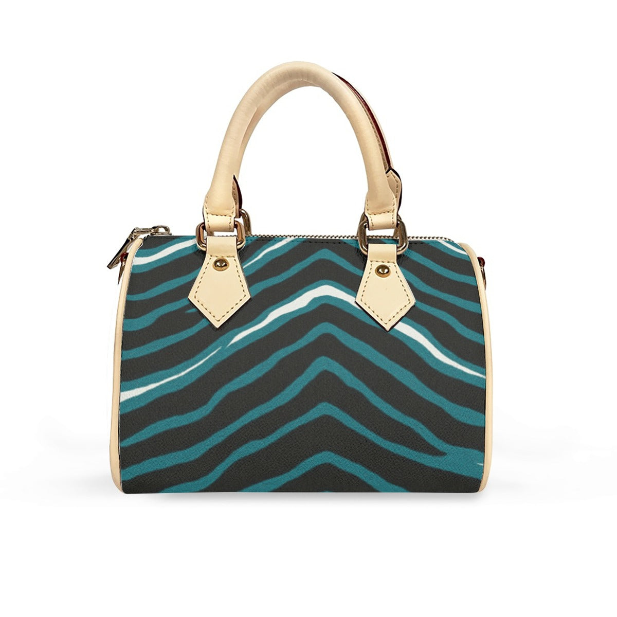 Philadelphia Football Game Day Classic Barrel-Shaped PU Leather Handbag