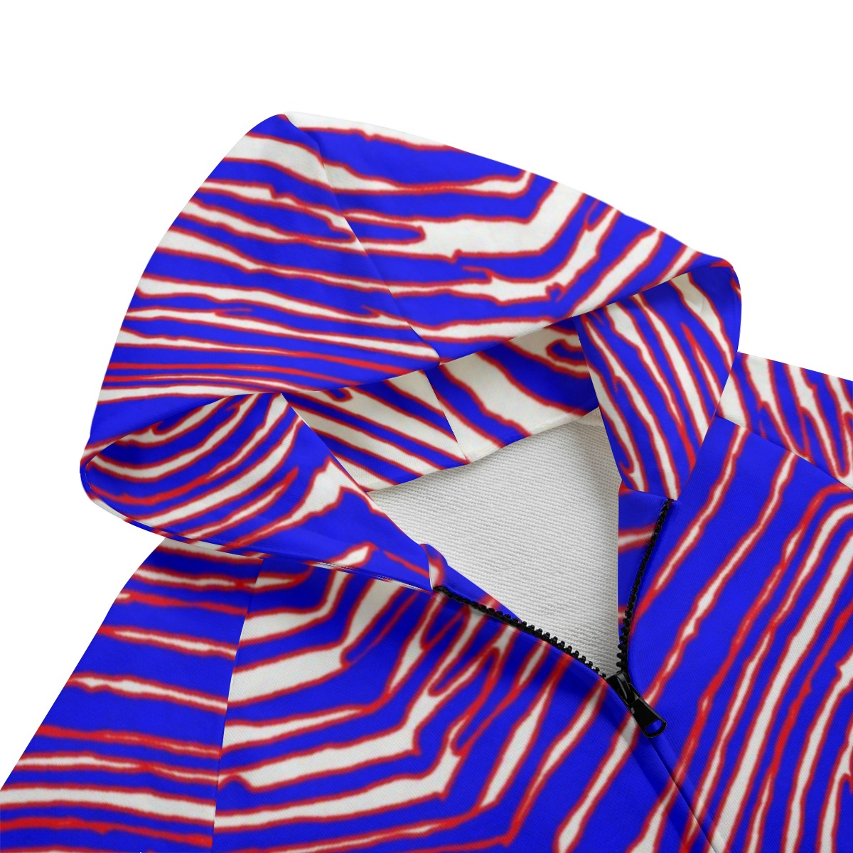 Buffalo Bills Zubaz Kid's Zip Up Raglan Sleeve Hoodie | 310GSM Cotton