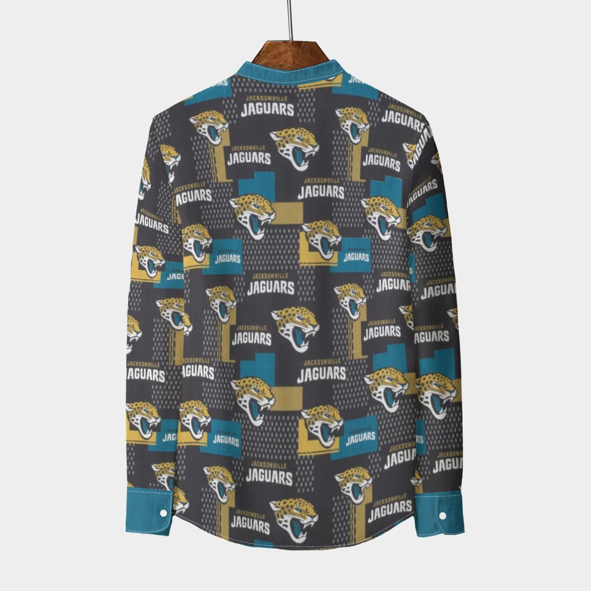 Urban Legend Jacksonville Jaguars Stand Collar Shirt With Long Sleeve | 110GSM Imitation Flax