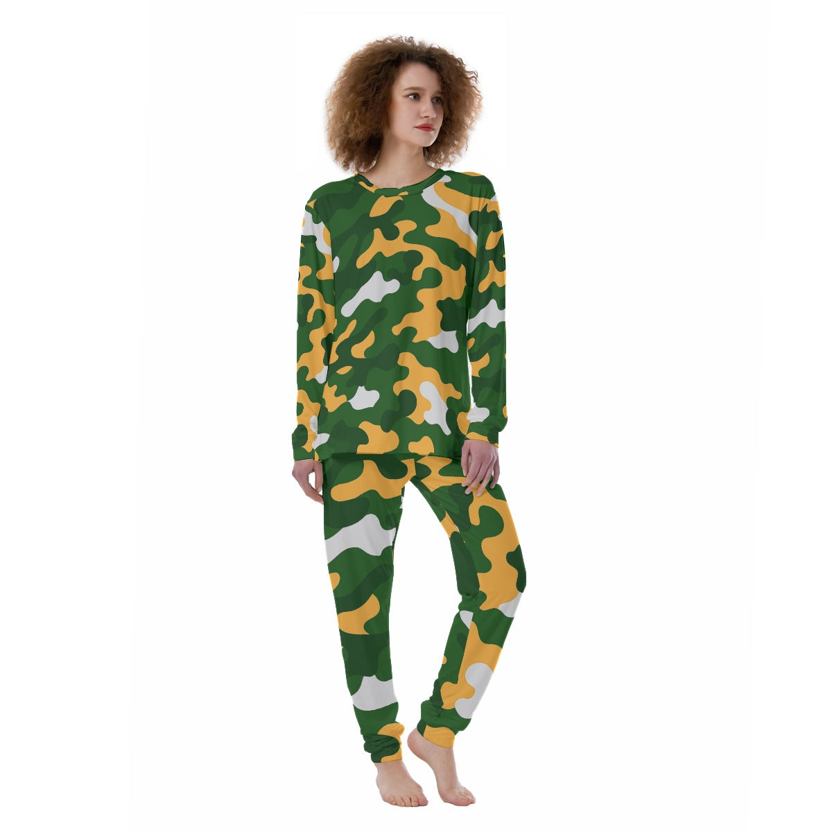 Green Bay Football Game Day All-Over Print Women's Pajamas
