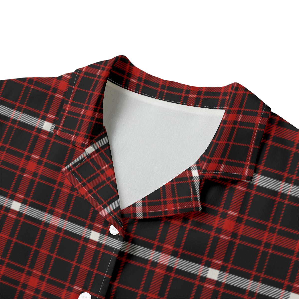 Nebraska Tartan Plaid Cornhuskers Women's Hawaii Shirt | Rayon