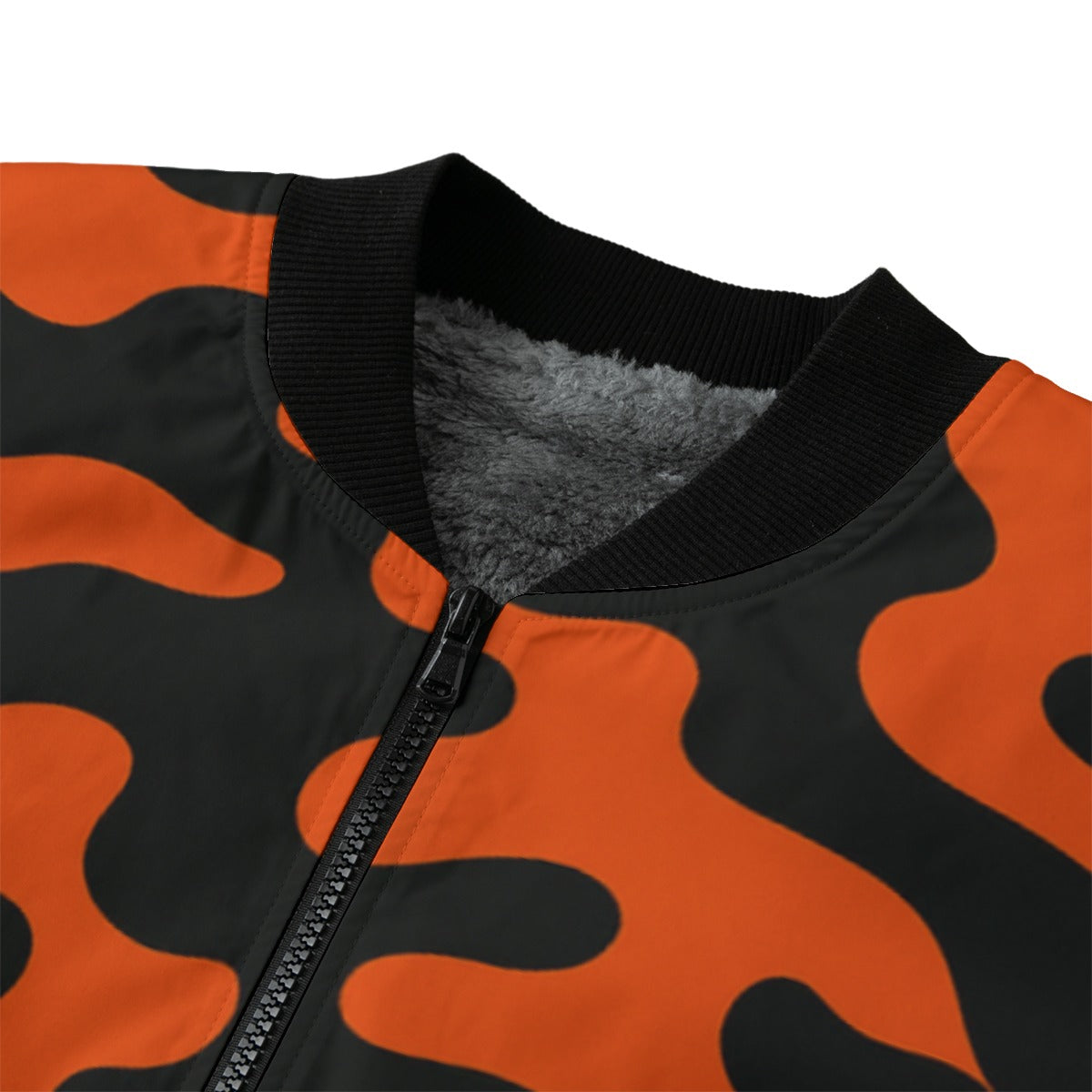 Cincinnati Bengals Camo Fleece Bomber Jacket – Orange, Black and White NFL Streetwear